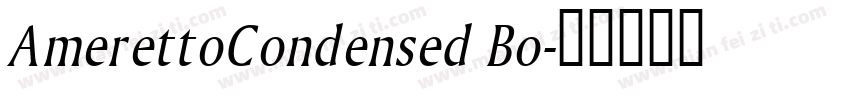 AmerettoCondensed Bo字体转换